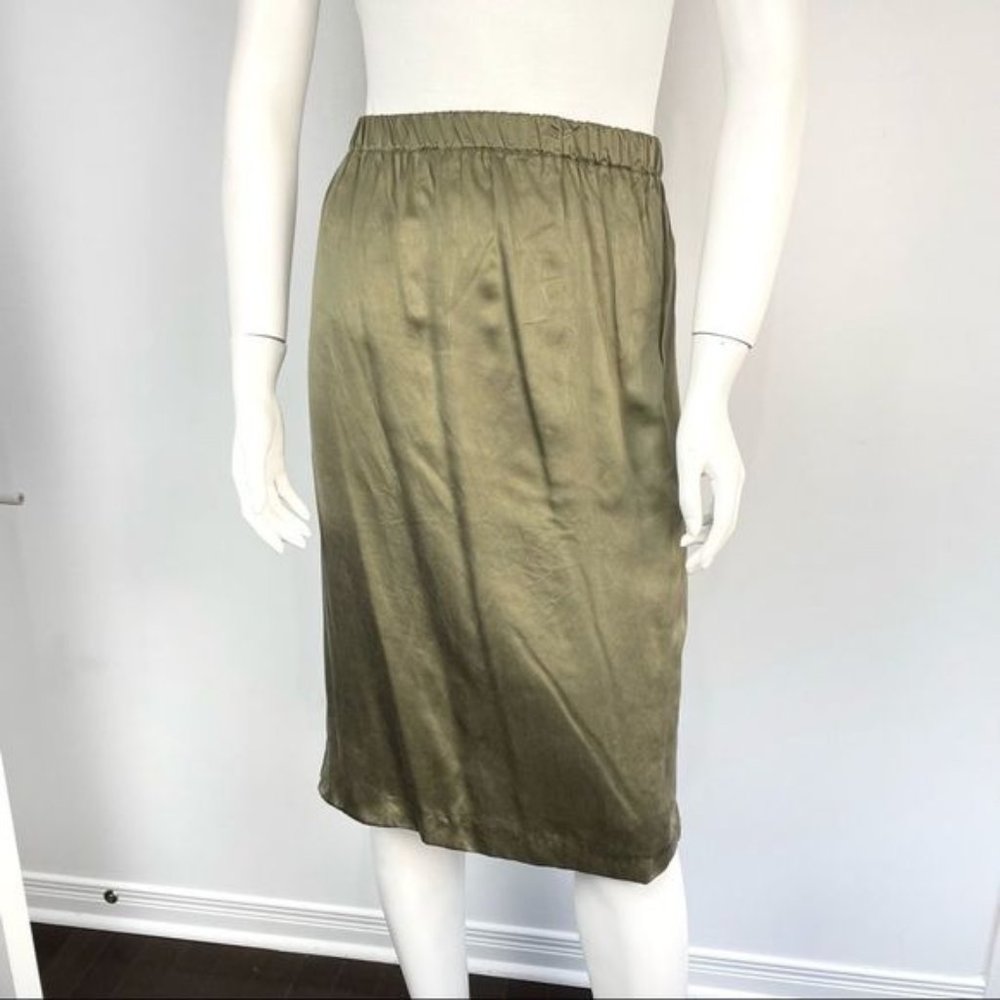 Vintage 100% Silk knee length pencil skirt